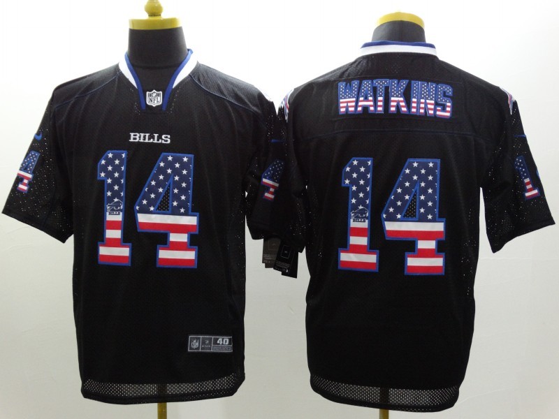 Men's Buffalo Bills Sammy Watkins #14 Black Jersey